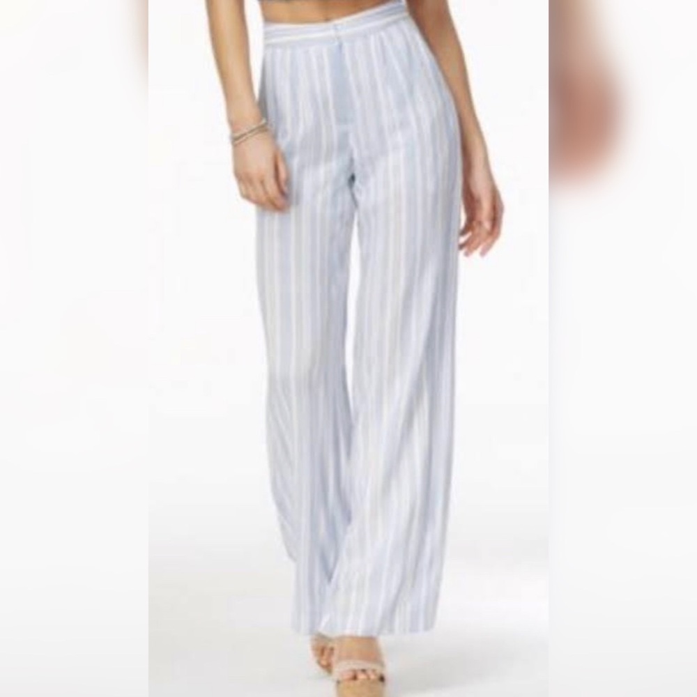 The Edit Seventeen striped wide leg pants